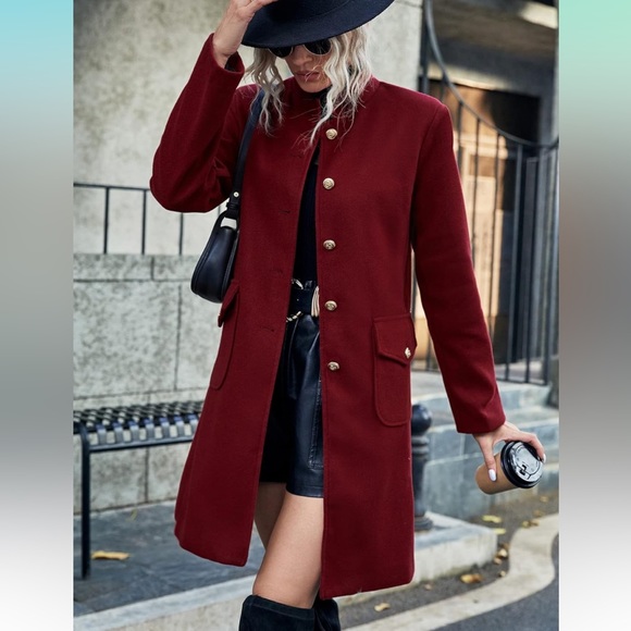 FITTED WOOL BLEND COAT - Picture 5 of 12